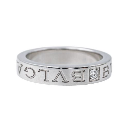 Bague 51 Bulgari B.Zero1 - Bague alliance en or blanc avec diamant 58 Facettes 4163205CN
