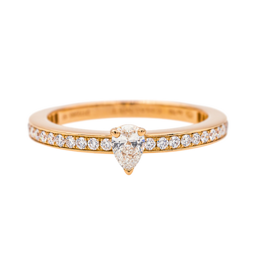 Bague 53 Chaumet Joséphine - Bague solitaire en or rose et diamants 58 Facettes 4166984RV