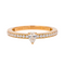 Bague 53 Chaumet Joséphine - Bague solitaire en or rose et diamants 58 Facettes 4166984RV