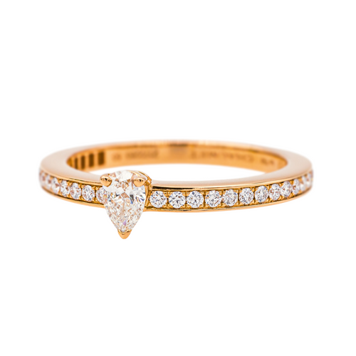 Bague 53 Chaumet Joséphine - Bague solitaire en or rose et diamants 58 Facettes 4166984RV