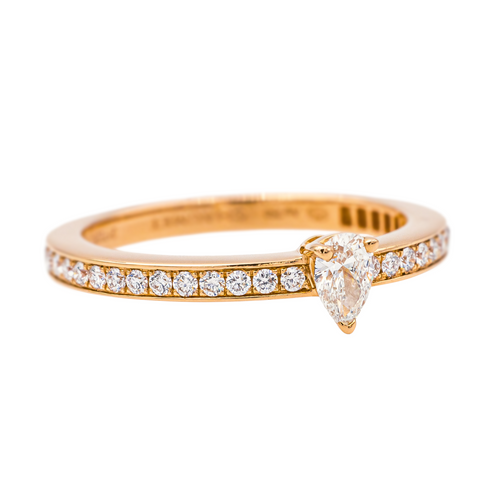 Bague 53 Chaumet Joséphine - Bague solitaire en or rose et diamants 58 Facettes 4166984RV