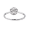 Bague 54 Bague pavée en or blanc 18 carats avec diamants 58 Facettes 4166992RV