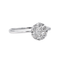 Bague 54 Bague pavée en or blanc 18 carats avec diamants 58 Facettes 4166992RV