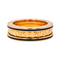 Bague 53 Bulgari B.Zero1 Rock - Bague en or rose et céramique 58 Facettes 4167002RV