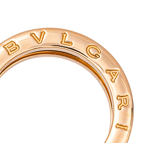 Bague 53 Bulgari B.Zero1 Rock - Bague en or rose et céramique 58 Facettes 4167002RV