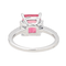 Bague 54 Bague Or blanc Tourmaline, Diamant 58 Facettes 4167005RV