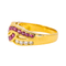 Bague 54 Bague en or jaune 18 carats rubis et diamants 58 Facettes 4169049CN