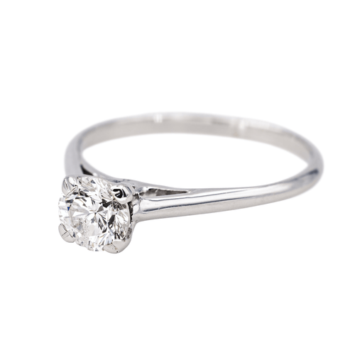 Bague 50 Bague Solitaire Or blanc Diamant 58 Facettes 4170229CN