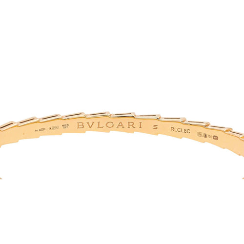 Bracelet Bulgari Serpenti - Bracelet en or rose 18 carats et malachite 58 Facettes 4173763RV