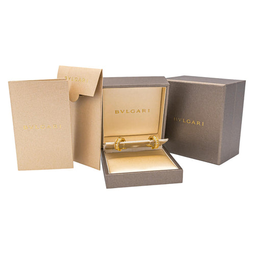 Boucles d'oreilles Bulgari B.zero1 Rock - Boucles d’oreilles créoles en or jaune et diamants 58 Facettes 4173764RV