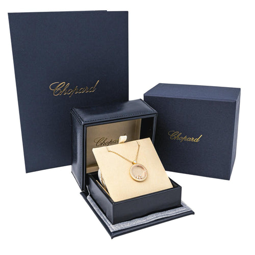 Collier Chopard Happy Diamonds Icons - Collier pendentif en or rose et diamants 58 Facettes 4173800RV
