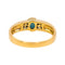 Bague 54.5 Bague en or jaune 18 carats avec saphir ovale et diamants 58 Facettes 4175003CN
