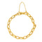 Bracelet Bracelet chaîne maille forçat en or jaune 18 carats 58 Facettes 4175004CN