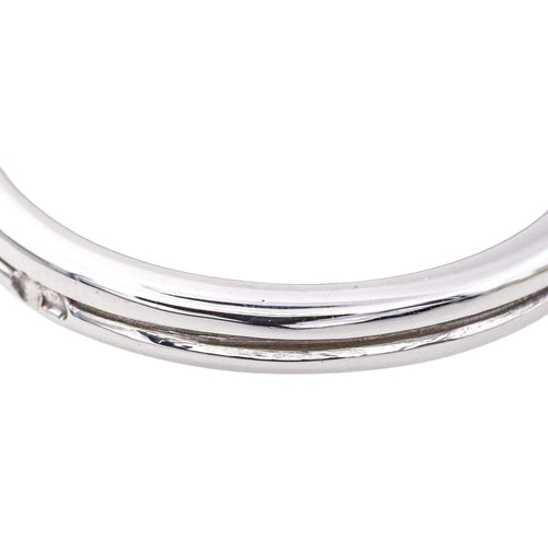 Bague 55 Pompadour - Bague en platine et or blanc avec émeraude et diamants 58 Facettes 4183602CN