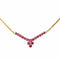 Collier Collier en or jaune 18 carats serti de rubis 58 Facettes 4190789CN
