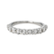 Bague 49 Bague demi-alliance en or blanc 18 carats et diamants 58 Facettes 4191446CN