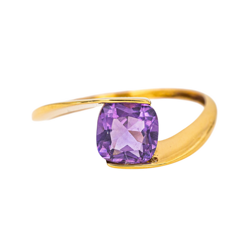 Bague 51 Bague en or jaune 18 carats sertie d’une améthyste 58 Facettes 4191880CN
