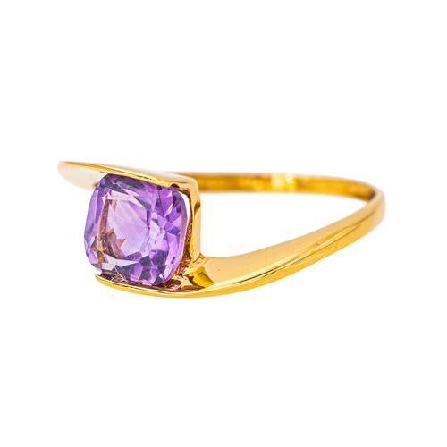 Bague 51 Bague en or jaune 18 carats sertie d’une améthyste 58 Facettes 4191880CN