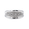 Bague 54 Bague pavée de diamants en or blanc 18 carats 58 Facettes 4195885RV