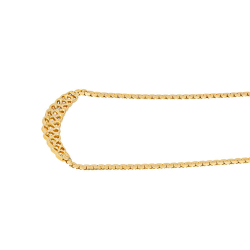 Collier Collier en or jaune 18 carats serti de diamants 58 Facettes 4196954CN