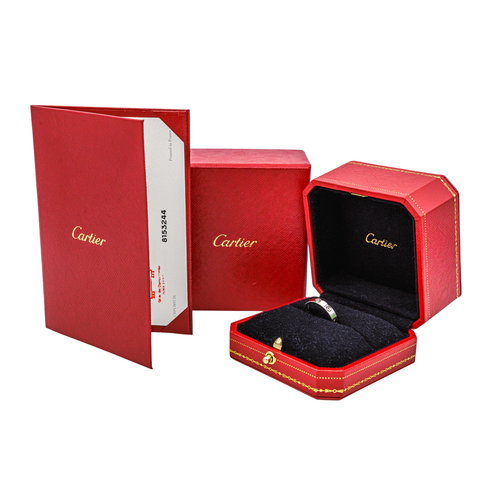 Bague 52 Cartier Love - Bague alliance en or blanc 18 carats et diamant 58 Facettes 4216240RV