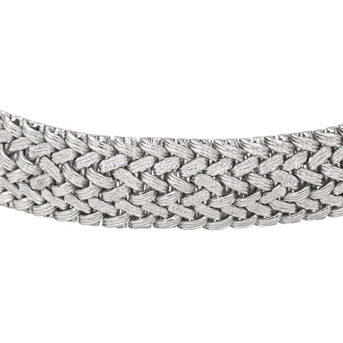Bracelet Bracelet maille fantaisie en or blanc 18 carats 58 Facettes 4242594CN