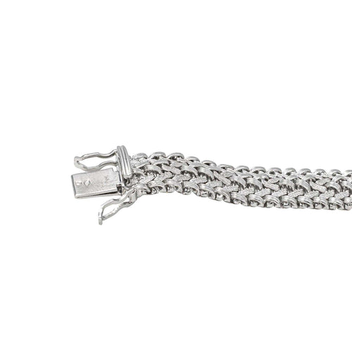 Bracelet Bracelet maille fantaisie en or blanc 18 carats 58 Facettes 4242594CN