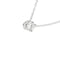 Collier Collier point lumineux - Chaîne maille forçat en or blanc 18 kt et diamant 0,27 ct 58 Facettes 425