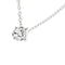 Collier Collier point lumineux - Chaîne maille forçat en or blanc 18 kt et diamant 0,27 ct 58 Facettes 425