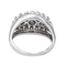 Bague 54 Bague pavée en platine et or blanc 18 carats avec diamants 58 Facettes 4261860RV