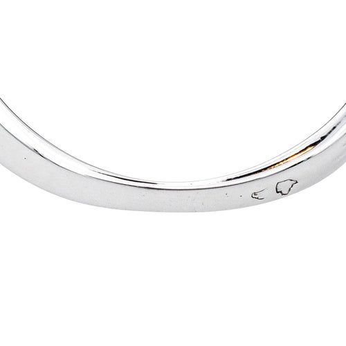 Bague 54 Bague pavée en platine et or blanc 18 carats avec diamants 58 Facettes 4261860RV