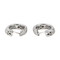 Boucles d'oreilles Boucles d'oreilles créoles en or blanc 18 carats et diamants 58 Facettes 4268398RV