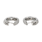 Boucles d'oreilles Boucles d'oreilles créoles en or blanc 18 carats et diamants 58 Facettes 4268398RV