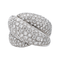 Bague 52 Damiani Gomitolo - Bague cocktail en or blanc et diamants 58 Facettes 4270297RV