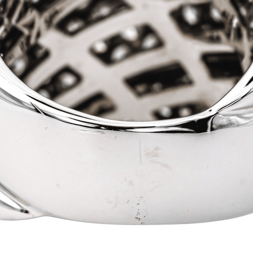Bague 52 Damiani Gomitolo - Bague cocktail en or blanc et diamants 58 Facettes 4270297RV