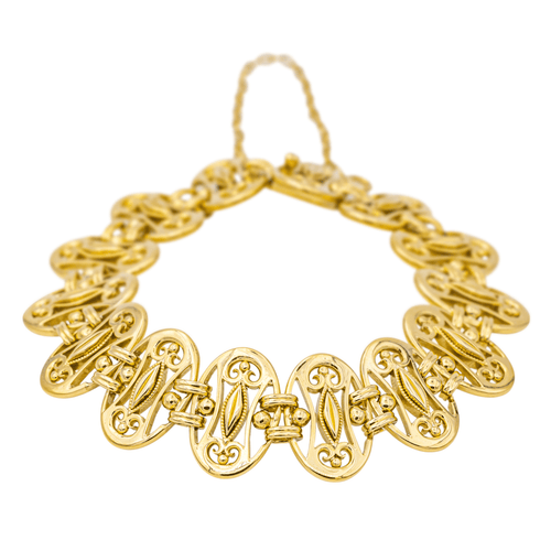 Bracelet Bracelet Art nouveau en or jaune 18 carats 58 Facettes 4274239RV