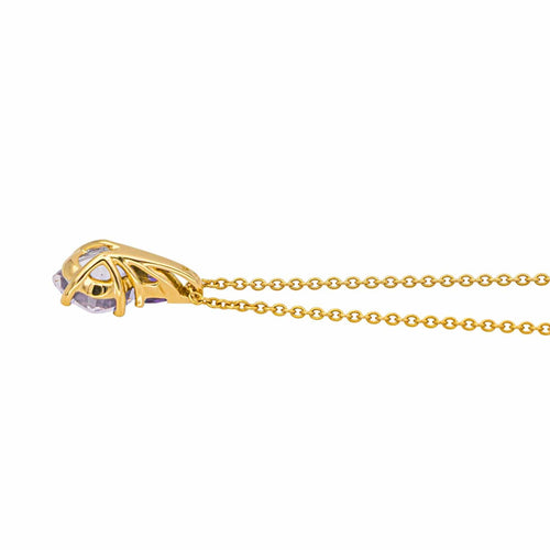 Collier Collier pendentif en or jaune 18 carats et améthystes 58 Facettes 4282981CN