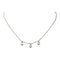 Collier Collier en or blanc 18 carats serti de 3 diamants 58 Facettes 4285554CN