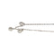 Collier Collier en or blanc 18 carats serti de 3 diamants 58 Facettes 4285554CN