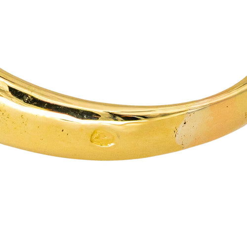 Bague 54 Bague jonc en or jaune 18 carats avec émeraude et diamants 58 Facettes 4286093CN