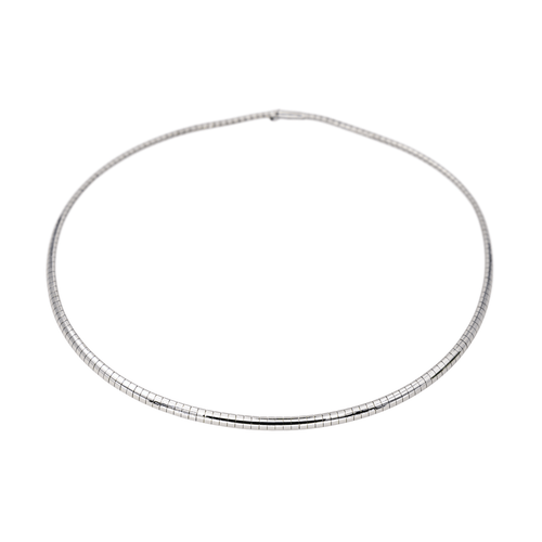 Collier Collier maille oméga en or jaune 18 carats 58 Facettes 4286127CN
