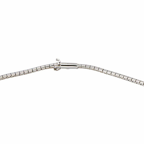 Collier Collier maille oméga en or jaune 18 carats 58 Facettes 4286127CN