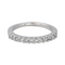 Bague 52 Bague demi-alliance en or blanc 18 carats et diamants 58 Facettes 4286142CN