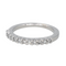 Bague 52 Bague demi-alliance en or blanc 18 carats et diamants 58 Facettes 4286142CN