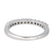Bague 52 Bague demi-alliance en or blanc 18 carats et diamants 58 Facettes 4286142CN