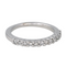 Bague 52 Bague demi-alliance en or blanc 18 carats et diamants 58 Facettes 4286142CN