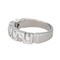 Bague 54 Bague demi-alliance en or blanc 18 carats et diamants 58 Facettes 4292752CN
