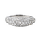 Bague 51 Bague en or blanc 18 carats pavée de diamants 58 Facettes 4298865CN
