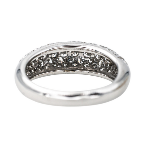 Bague 51 Bague en or blanc 18 carats pavée de diamants 58 Facettes 4298865CN