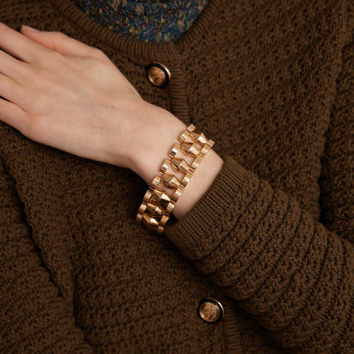 Bracelet Bracelet Tank en or jaune 58 Facettes 2838